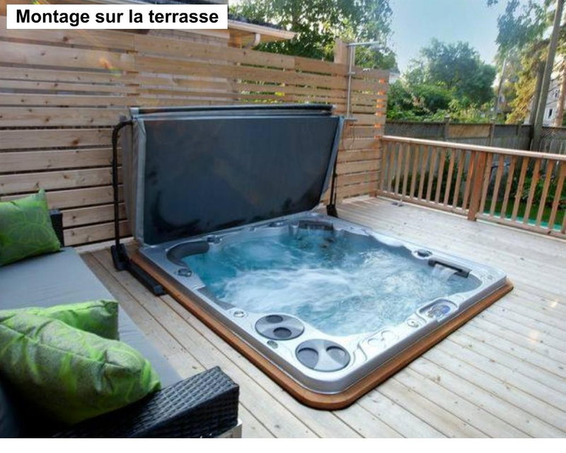 Hydraualisk Locklyftare från Leisure Concept - CoverMate III DeckMount - Passar till spabad som är nedsänkta i altanen