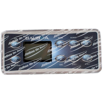 Balboa Styrpanel VL801D - Time, Mode,Prog, Warm, Blower, Light, Cool, Jets1, Jets2 -54108