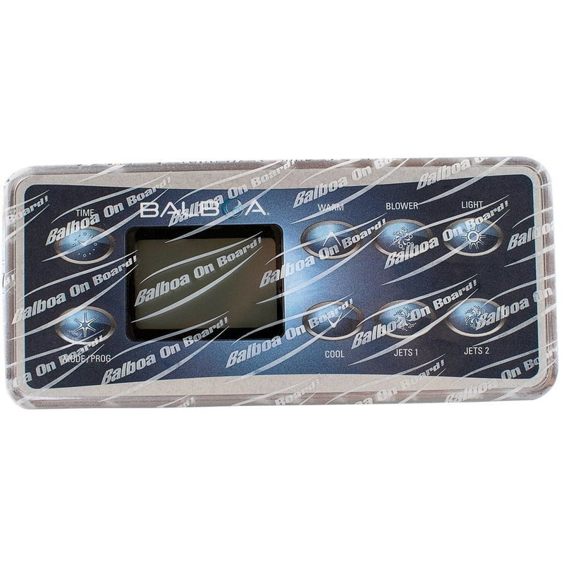 Balboa Styrpanel VL801D - Time, Mode,Prog, Warm, Blower, Light, Cool, Jets1, Jets2 -54108