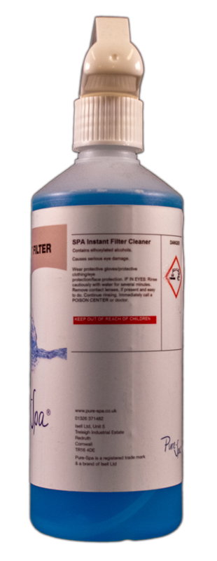 Pure-Spa, Direktverkande Filterrengöring, Spa Instant Filter Cleaner, 0.5 liter