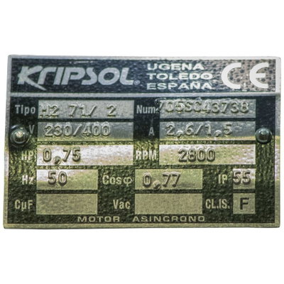Kripsol Poolpump, Koral KSE 0.75hk 3-fas 400V