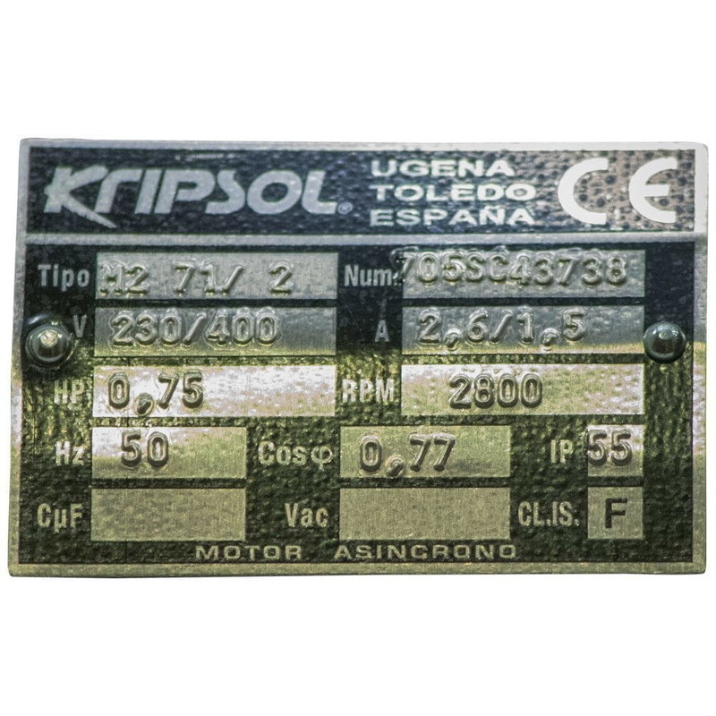 Kripsol Poolpump, Koral KSE 0.75hk 3-fas 400V