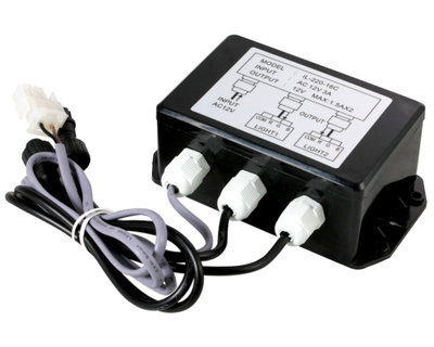 LVJ Light Controller / Styrbox belysning, IL-220-16C, med 2 utgångar, platt kontakt