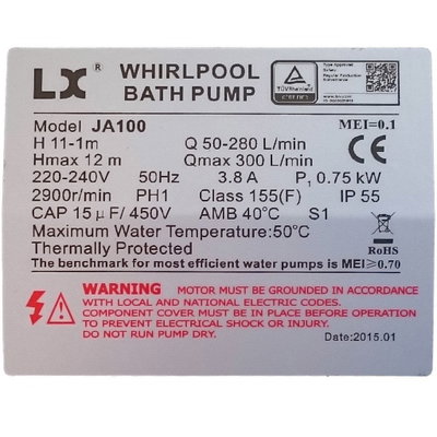 LX Whirlpool JA100