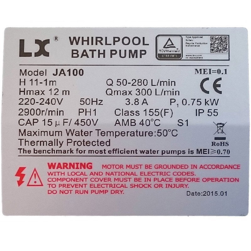 LX Whirlpool JA100