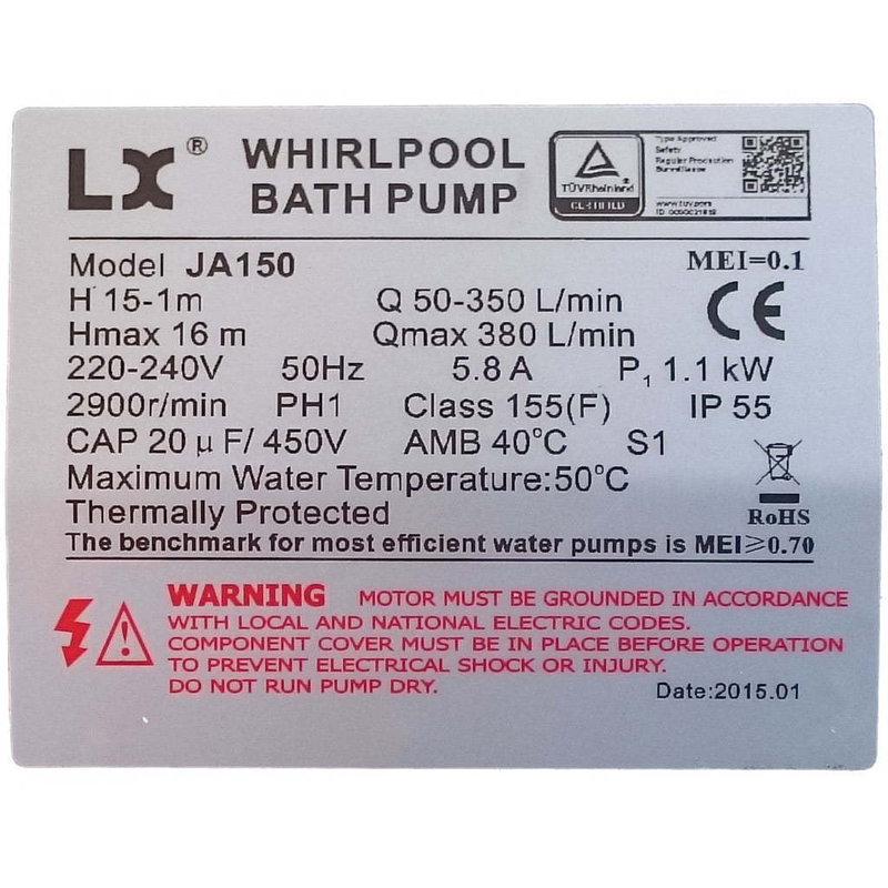 LX Whirlpool JA150