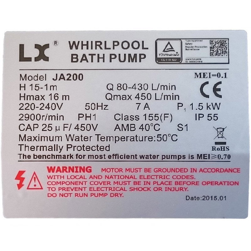 LX Whirlpool JA200