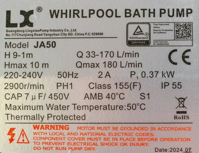 LX Whirlpool JA50