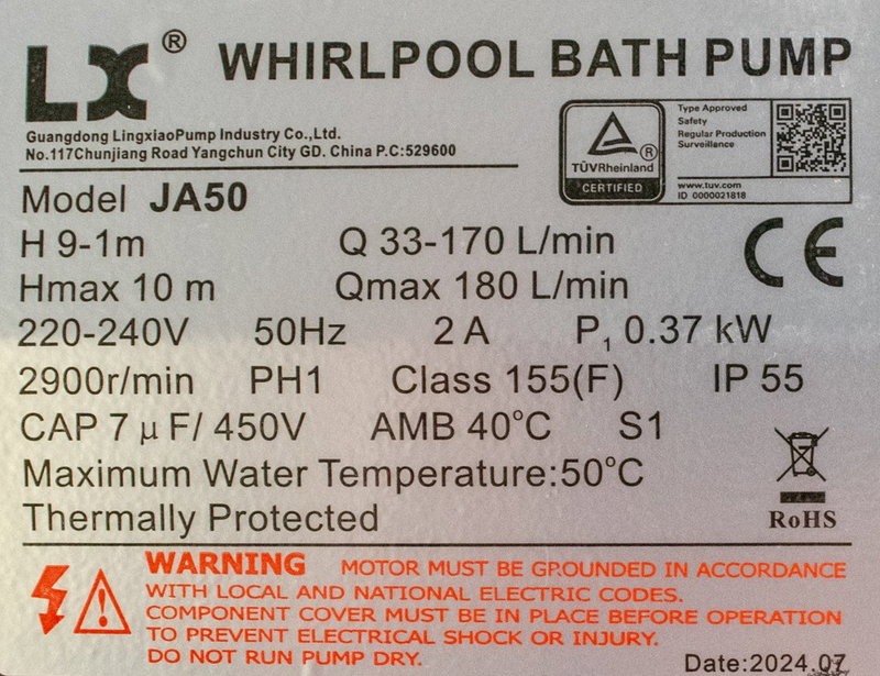 LX Whirlpool JA50