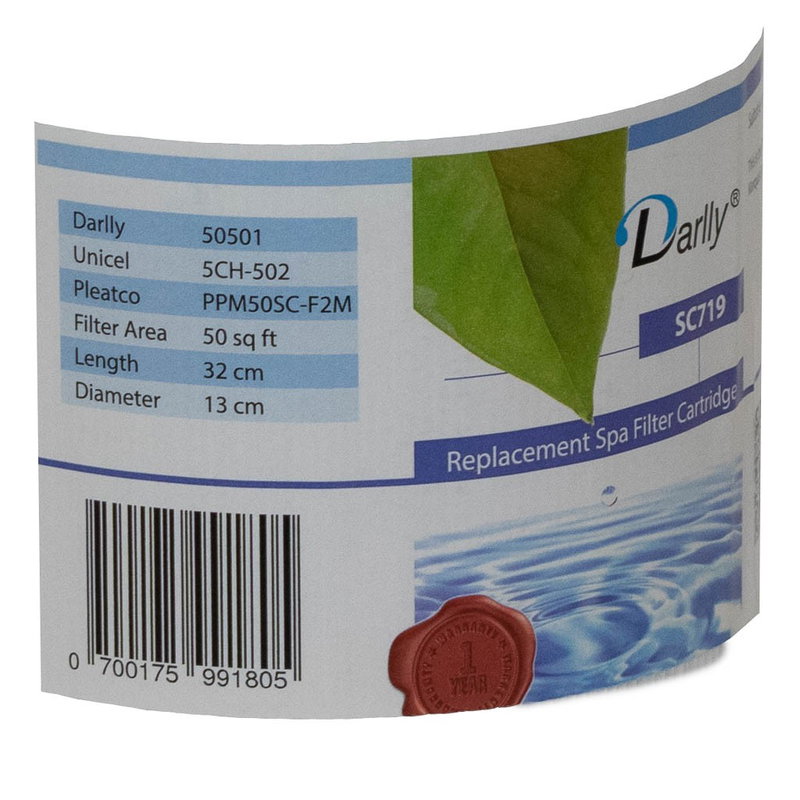 Spa Filter L 318 mm; YD 132 mm; SC719 (Darlly)