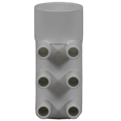 Grenrör 1x 2.0 tum (ho) till 6x 0.75 tum (ha)