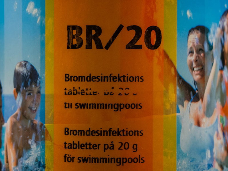 Melpool Brom, tabletter 20g, 66% brom och 27% klor, brom-klordimetylhydantoin, BR/20 BCDMH 1000 g
