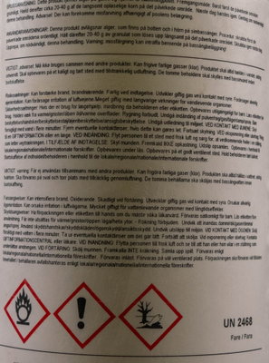 Melpool Klor, granulat, 90% tillgängligt klor, trikloroisocyanursyra, TCCA 1000 g