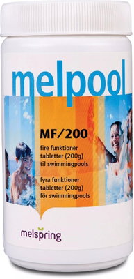 Melpool, Klor, tabletter 200g, trikloroisocyanursyra, TCCA 1000 g