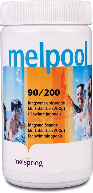 Melpool Klor, tabletter, 90% tillgängligt klor, Triklorisocyanursyra 5000 g