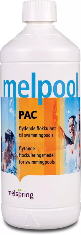 Melpool PAC Flockningsmedel, Polyaluminium hydroxid klorid sulfat 1 L