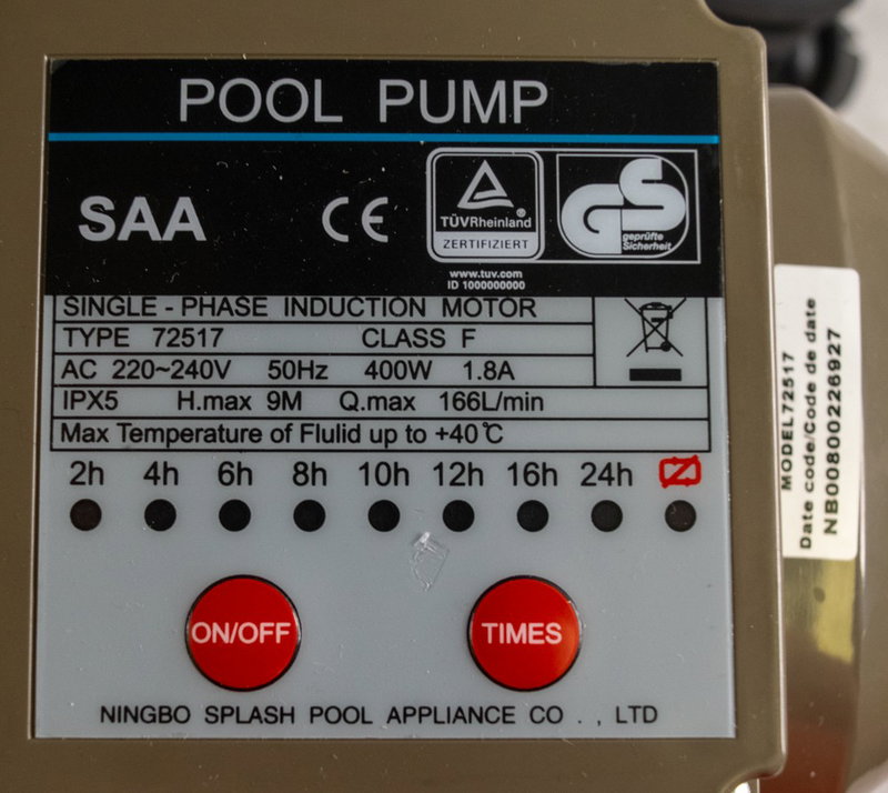 Pool filterset Hydro Star 300 0.35 HK Med