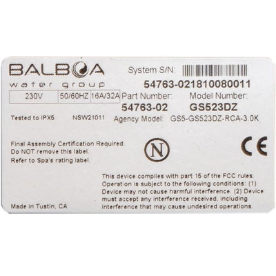 Balboa GS523DZ Kretskort