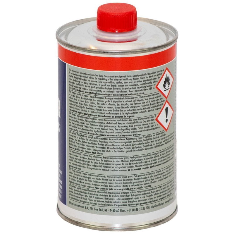 Cleaner för PVC, PVC-C & ABS, rengöring inför montering av rördelar, 250 ml (Griffon)