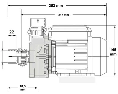 Simaco SAM 21-3, cirkulationspump 200W