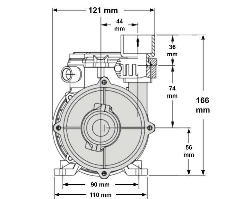 Simaco SAM 21-3, cirkulationspump 200W