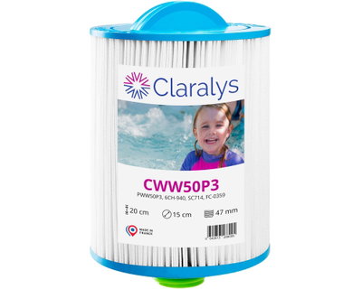 Spa Filter L 195 mm; YD 152 mm;
Claralys CWW50P3