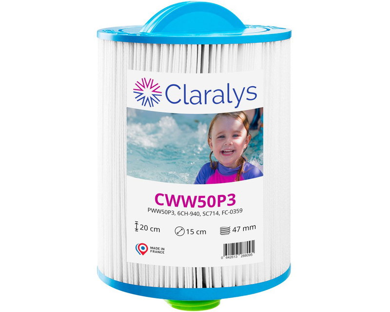 Spa Filter L 195 mm; YD 152 mm;
Claralys CWW50P3