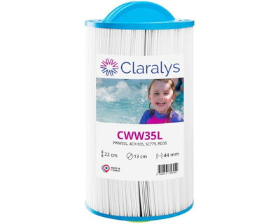 Spa Filter L 217 mm; YD 127 mm; CWW35L (Claralys)