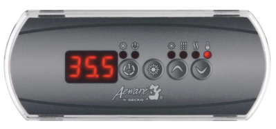 Styrpanel Gecko AeWare IN.K200, 2 pumpar, Key 1, Light, Up, Down