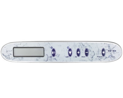Styrpanel Gecko TSC-24, Dimension One Spas (D1), 7 knappar (Jets1, Jets2, Light, Up, Down, Enter, Program)
