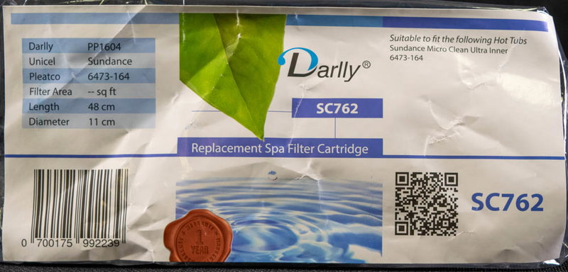 Spa Filter L 480 mm; YD 142/106 mm; SC762 Darlly