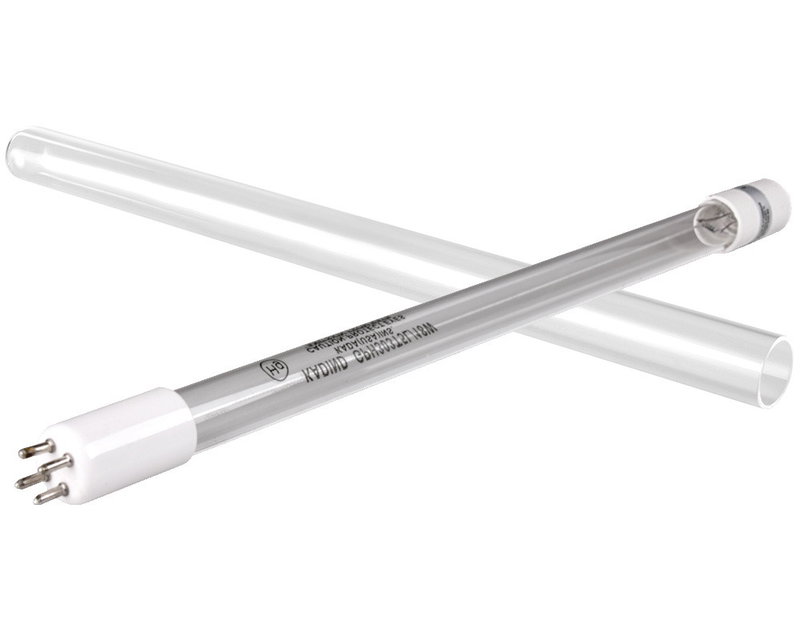 UV-lampa Wellis UV-C 10-16W, längd 315 mm och diameter 20 mm samt till UV-C lampa (inre glas) 355x25 mm, passar rostfritt hus