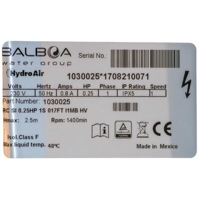 Balboa Circulation Pump