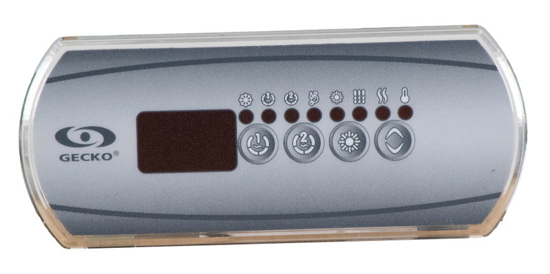 Styrpanel Gecko AeWare IN.K200, 2 pumpar, Key 1, Key 2, Light, Up/Down