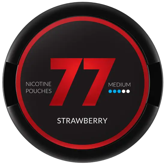 77 Strawberry Medium by 77 Pouches - extra-strong