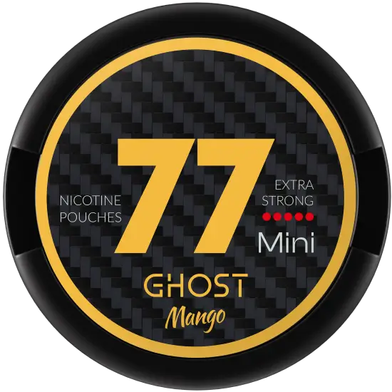 77 GHOST Mini Mango Extra Strong by 77 Pouches - super-strong
