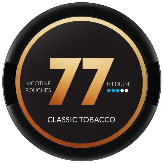 77 Classic Tobacco Medium by 77 Pouches - extra-strong