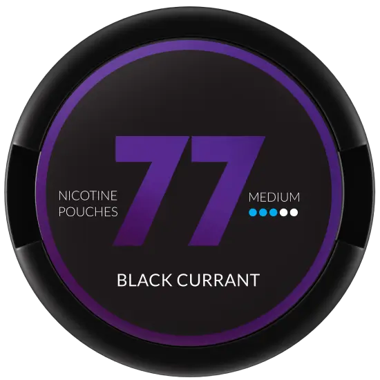 77 Black Currant Medium by 77 Pouches - extra-strong
