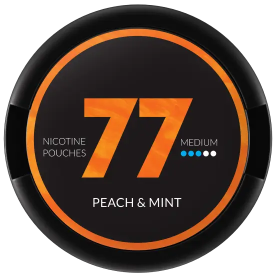 77 Peach Mint Medium by 77 Pouches - extra-strong