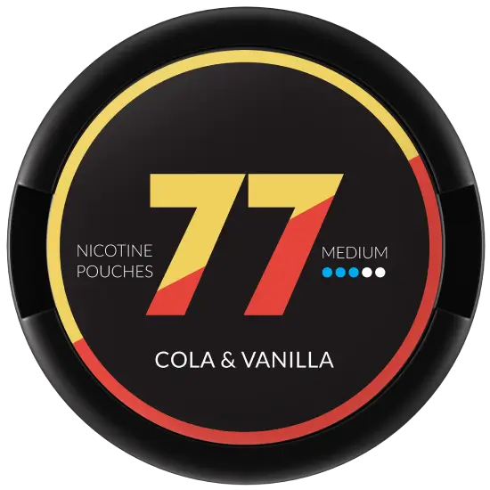 77 Cola Vanilla Medium by 77 Pouches - extra-strong