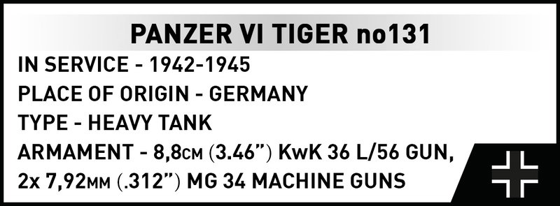 Cobi-2588A Panzer VI TIGER I no 131