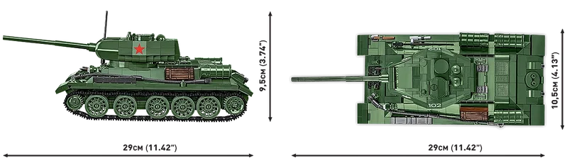 COBI-2683 Red Army  T-34-85 2-in-1 Stridsvagn