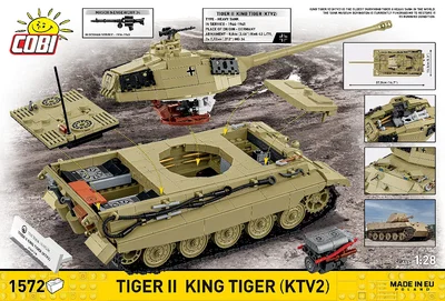 COBI-2686 Tiger II King Tiger (KTV2) WWII - Skala 1:28