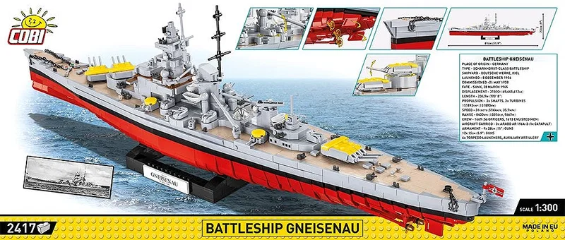 COBI-4835 BATTLESHIP GNEISENAU