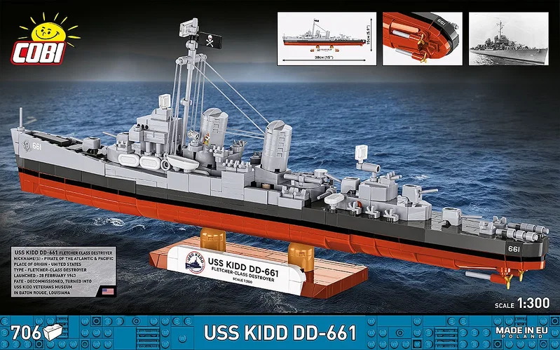 COBI-4866 USS Kidd DD-661 Jagare