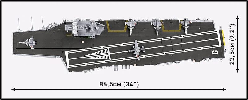 COBI-4868 Charles de Gaulle Aircraft Carrier (R91)
