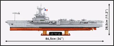 COBI-4868 Charles de Gaulle Aircraft Carrier (R91)