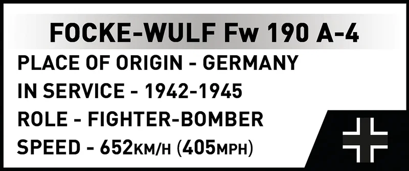 COBI-5775 Focke-Wulf Fw 190 A-4 Model