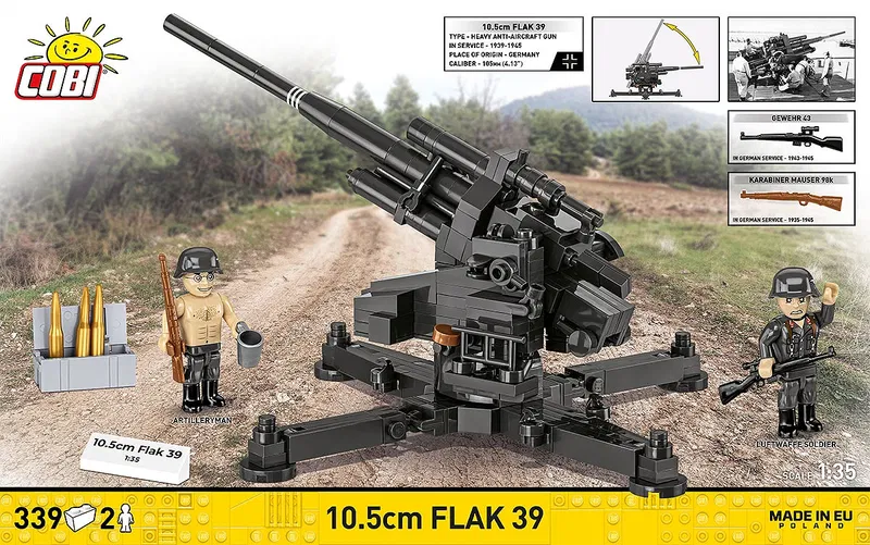 COBI-3142 10,5 cm Flak 39 Kanon