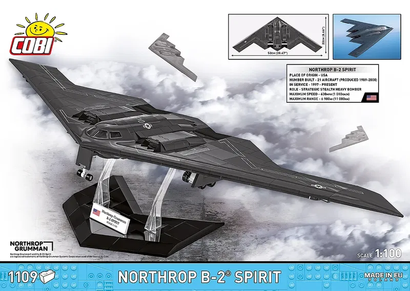 COBI-5916 Northrop B-2 Spirit Stealth Bomplan